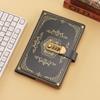 A5  100Sheets Diary Writing Pads PU Leather Lockable Secrets Journal  Students