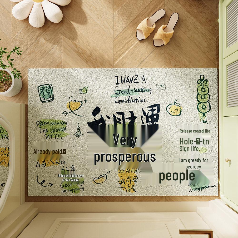 

Creative Doorway Mat: Easy-Clean Coil, Hallway Foot Pad, Mud Scraper & Dirt Wiper. 40x60 cm
