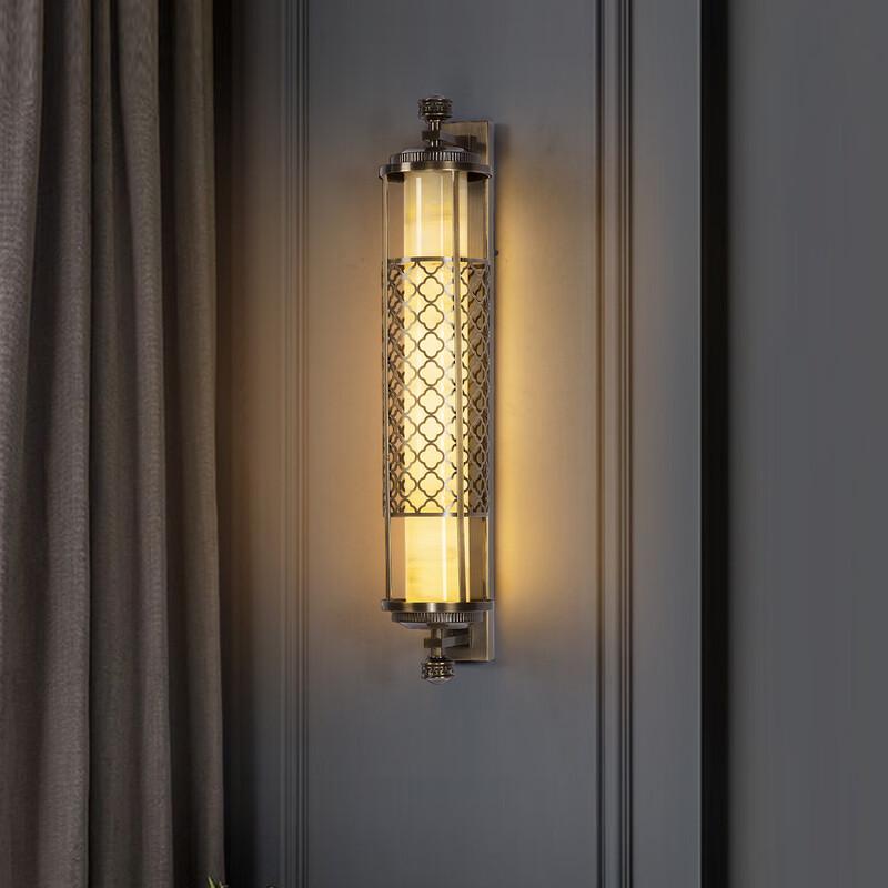Oeny Outdoor Waterproof Natural Jade Wall Lamp