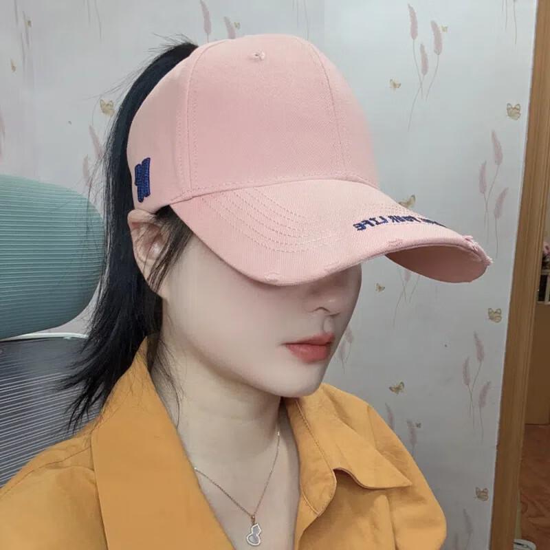 Женская солнцезащитная кепка-визор с широкими полями для хвоста