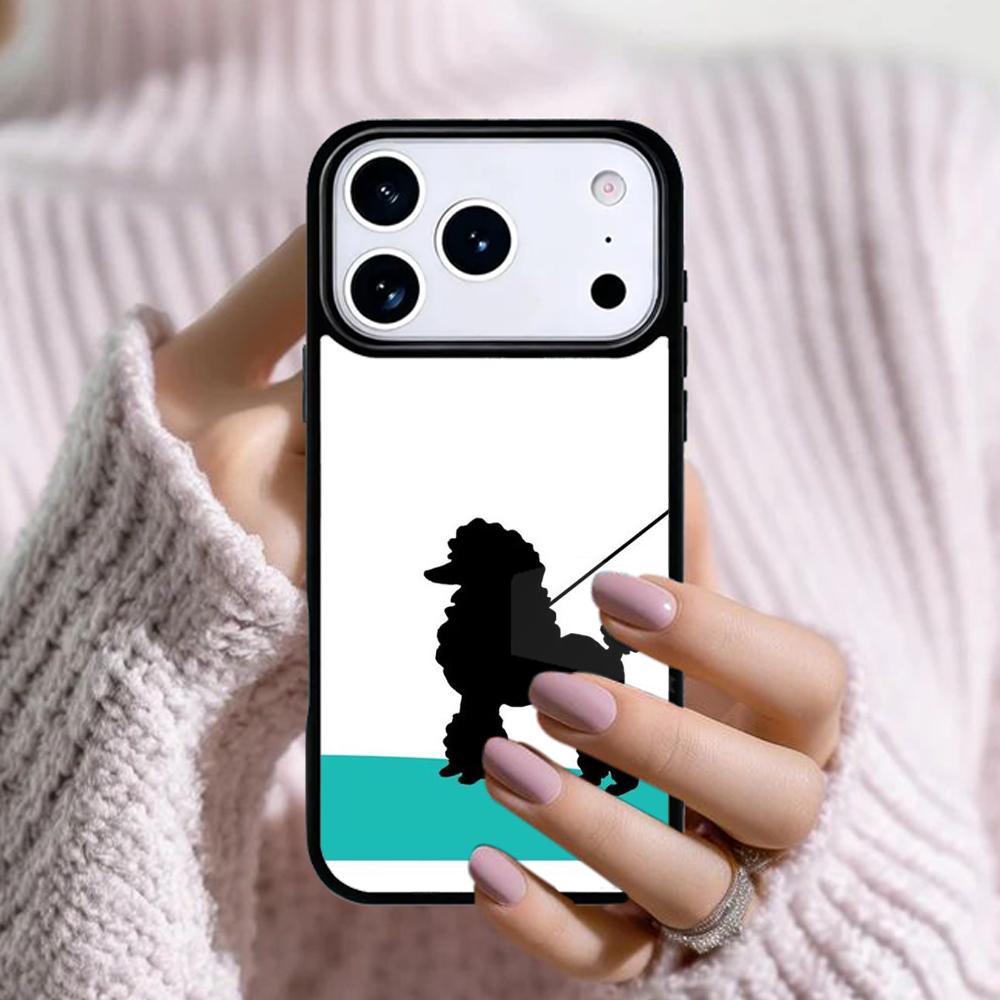 Cartoon Poodles Pattern Phone Case For Apple iPhone 17 Air 16E 15 14 Plus 13 12 11 Pro Max Mini Funda Cover