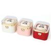 Cartoon Bear Flip Ring Box Automatic Romantic Rotating Jewelry Box Cute Surprise Mechanism Box Confession Proposal