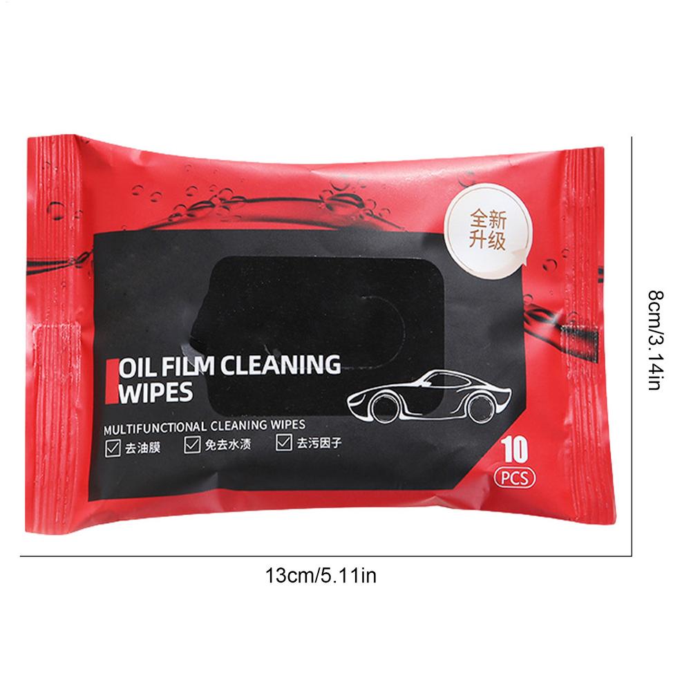 1 Bag Car Glass Oil Film Removal Wipes Cleaning Wipes Windshield Glass Cleaner Wipes Compact Portable Dusting Wipes for Cars
