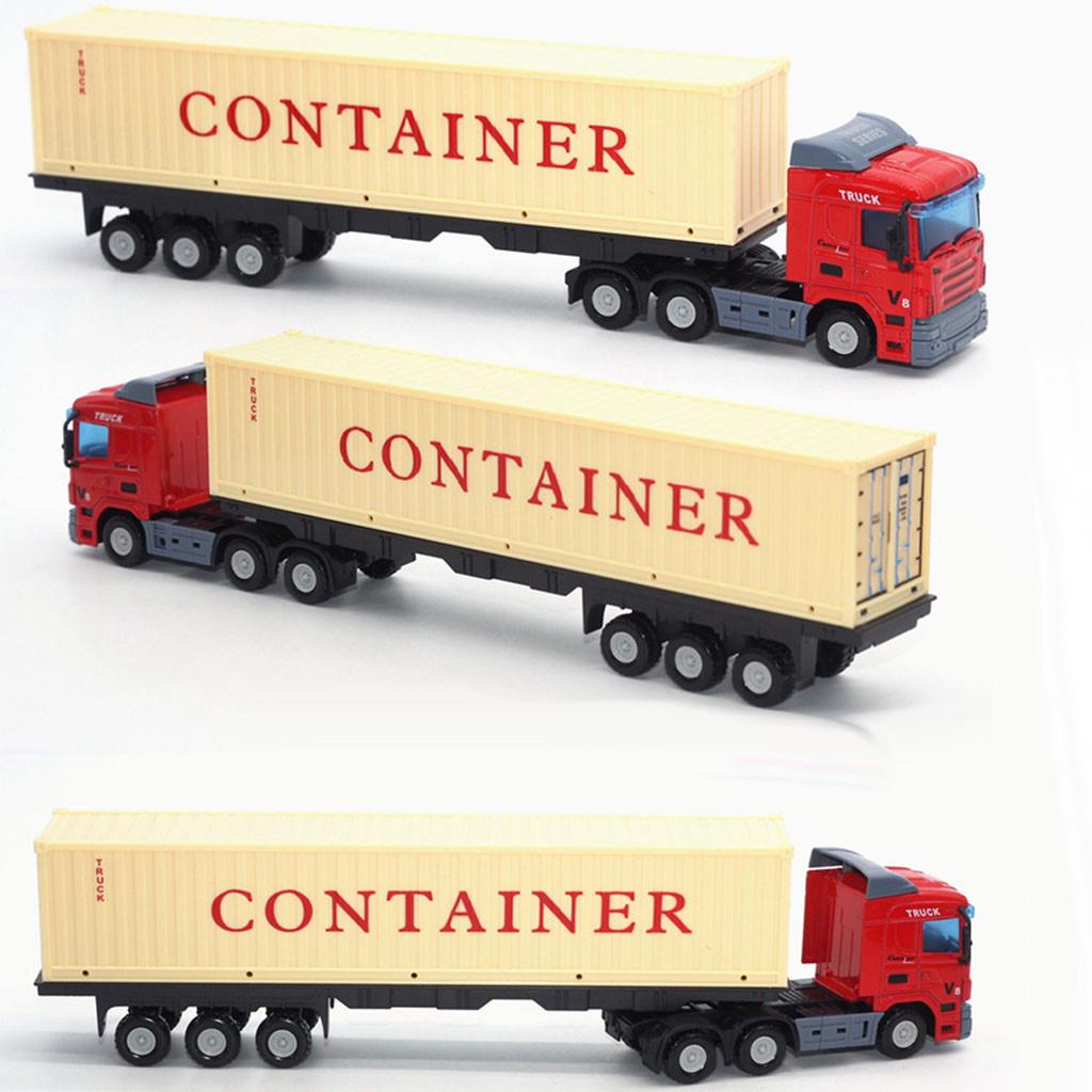 Container Truck Simulation Alloy Car Model European Transport Truck
