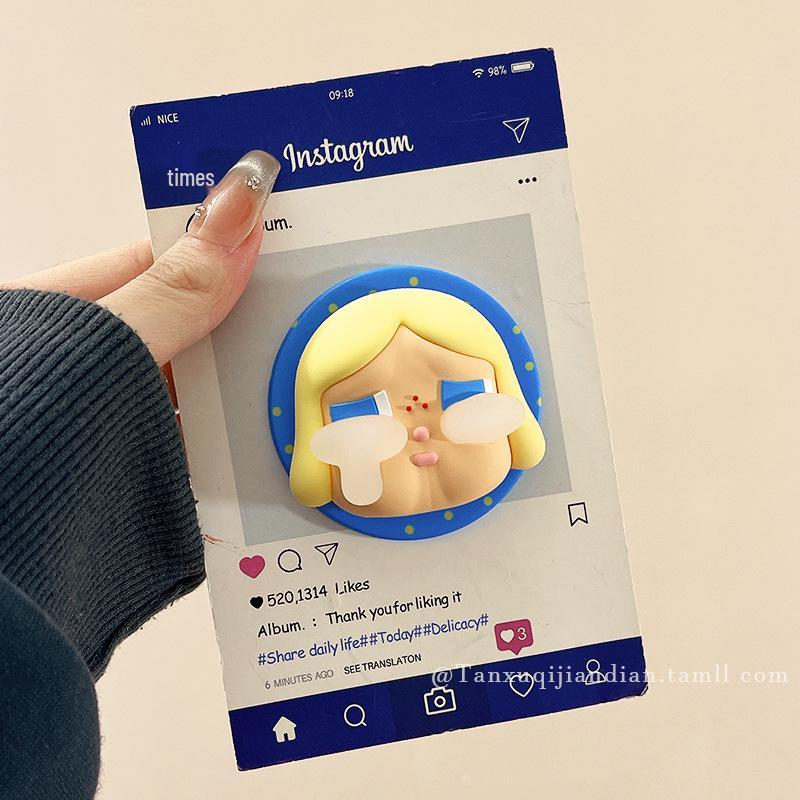 Adorable Crying Cartoon Star Magnetic Stand for iPhone/Huawei - Hello Kitty Compatible