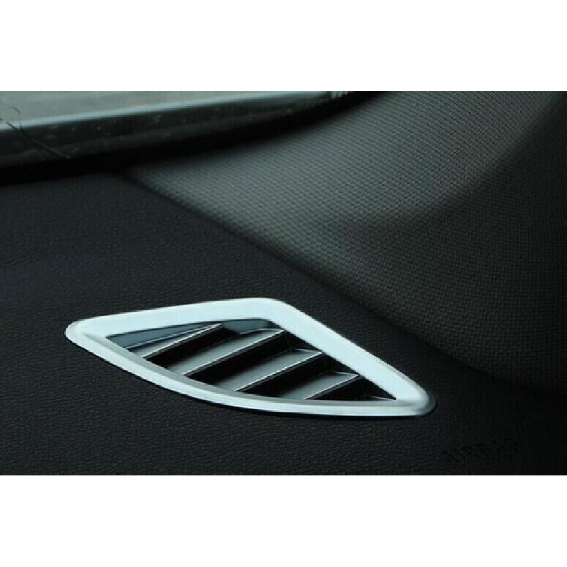 Dashboard Side Outlet Vent Matte Silver For BMW 5 Series G30 2018-22 Cover Trim