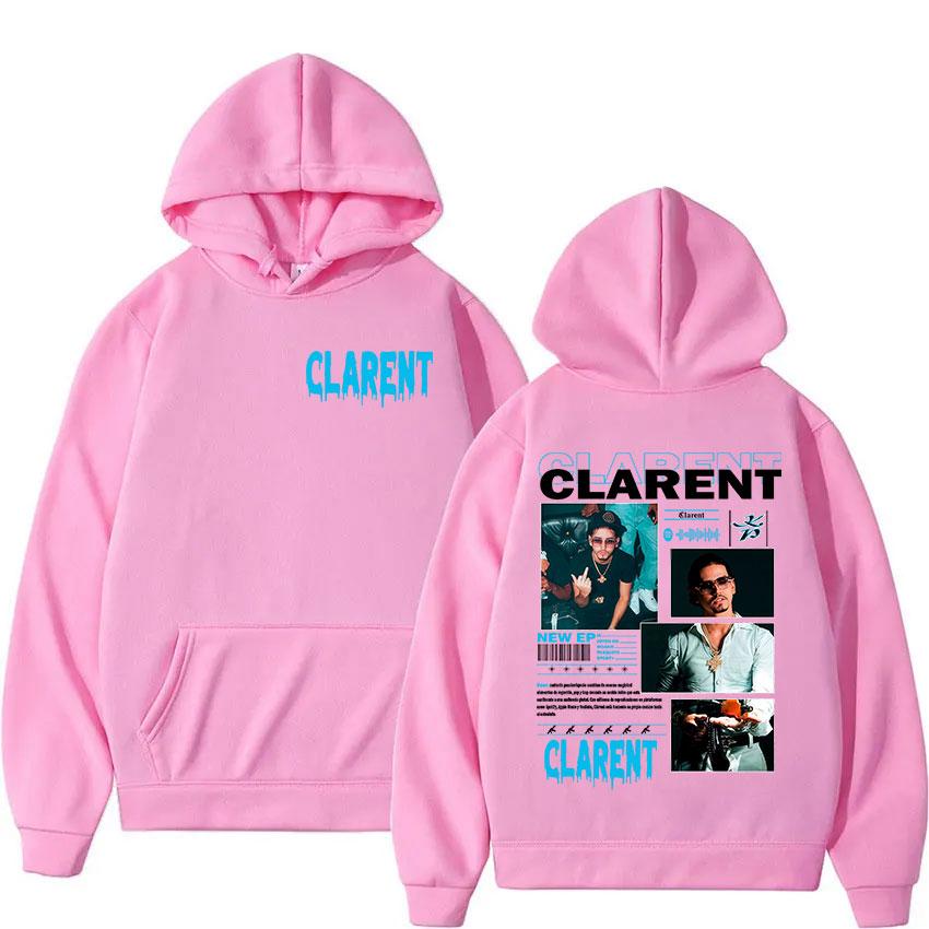 Rappeur CLARENT Tour 2025 Album Hoody Men's Clothing Vintage Oversized Sweatshirts Hip Hop Gothic Long Sleeve Hoodies Streetwear