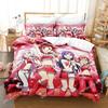 Anime Kawaii Girls Chieri Ogata Bedding Set 3D Printed Suitable For Bedroom Duvet Cover Set With Pillowcases Kids Home Textile