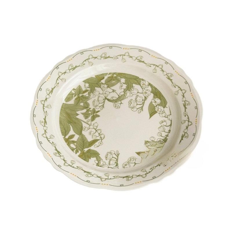 1PC Plates Bowls Tableware Sets New Ceramic Plates Afternoon Tea Desserts Dessert Plates Tableware Household Items