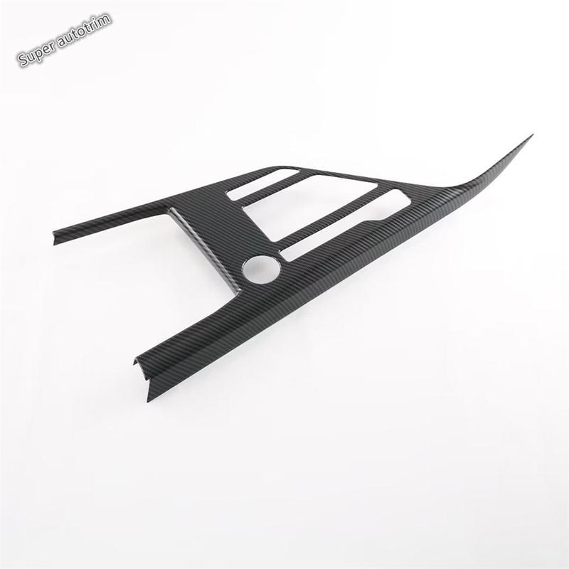 Central Control Gear Shift Panel Frame Decoration Cover Trim For Kia Niro EV - 2025 ABS Carbon Fiber Accessories Interior