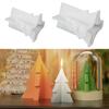 Epoxidharz DIY Bastelarbeiten Kerzenform Weihnachtsbaum Ornament Harzform Silikon Kerzenform 3D Weihnachtsbaum