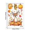 Thanksgiving Day Window Stickers Bathroom Shadow Clings Turkey Pumpkin 2026 2027 New Year's Eve Birthday Party Decoration Favors