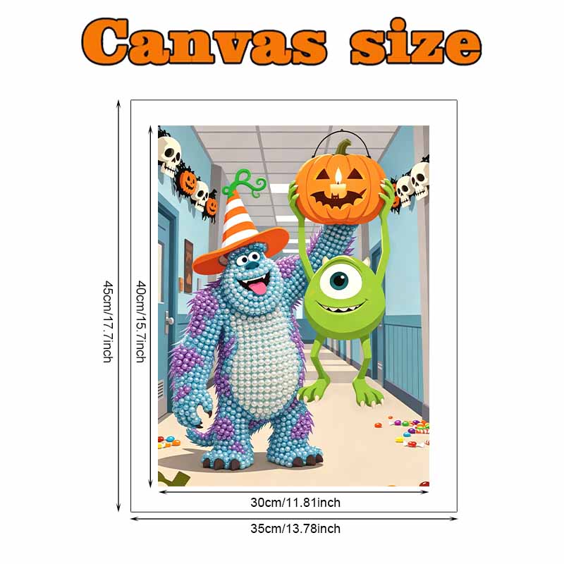 Disney Pearl Painting Monsters, Inc. DIY Pearl Art Painting Pearl Gem Painting Pictures Crafts Special Shape Home Wall Decoration