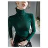Autumn Winter New Top High Neck Lace Mesh Bottoming Shirt Women's Solid Color Long Sleeve Tshirt M-4XL