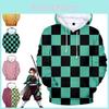 Weicher Demon Slayer Kimetsu No Yaiba 3D-gedruckter Hoodie für ultimativen Komfort**