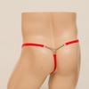 Men's Iron Ring Suspenders T-pants Sex Underwear, Bead Curtain Link Hollow Men's Thong Sex Underwear