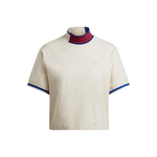 

adidas Originals x Monkey Kingdom Striped Sports T-Shirt Women s White XS белый