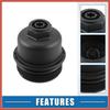 ACROPIX Engine Oil Filter Housing Cover Cap No.11428575907 for BMW X1 28i 2.0L 2016-2019 for BMW X2 2018-2019 Plastic Black Car Parts