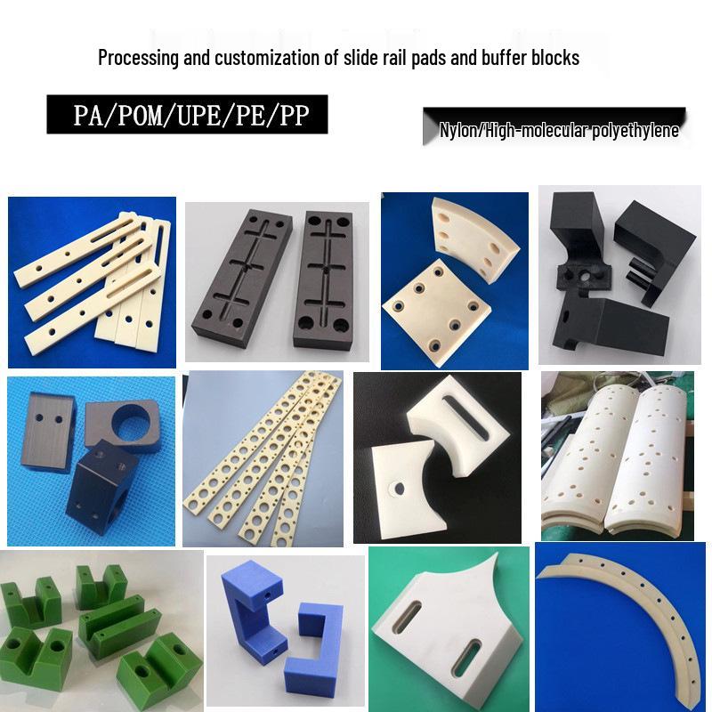 Stütz- und Kollisionsschutzschieberblock aus Nylonpolymer