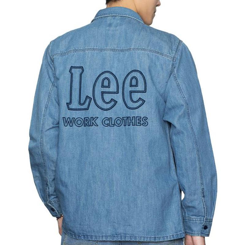 Lee Shirts Men's Light Blue Pointed Collar Moderate Other LMT001591100325A00498