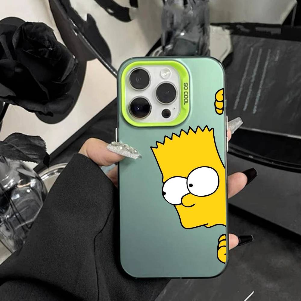 Anime T-The S-Simpsons-s Phone Case For IPhone 16 17 15 14 12 13 Pro Max white Color Shockproof Cover