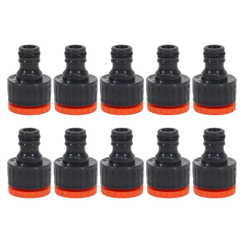 10pcs Hose Faucet Quick Connector Threaded Adapter For Garden Irrigation Thread Adapter PP Faucet Connect The Washing Machine
