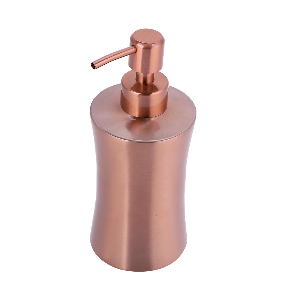 304 Stainless Steel Soap Liquid Shampoo Lotion Dispenser Home Hotel Bathroom Accessory (400ml)