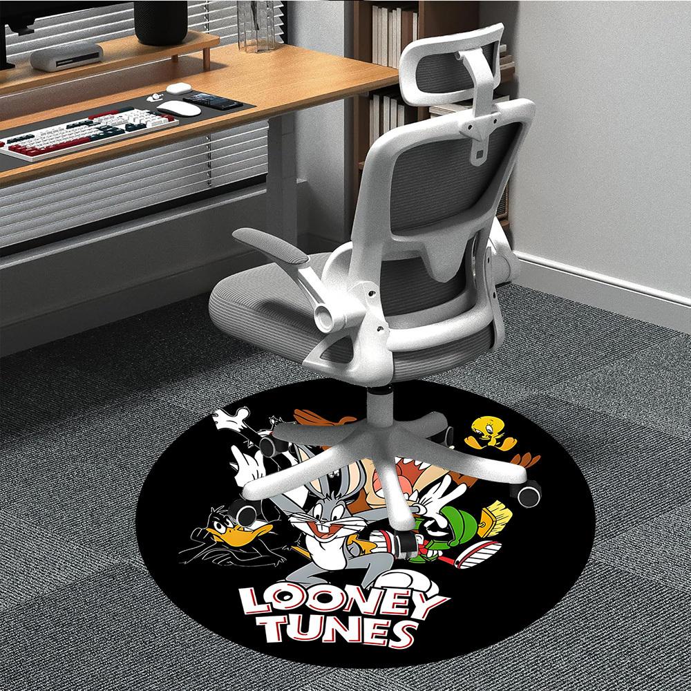 

1pc Looney Tunes Characters Office Round Area Rug, Under Office Chairs Bedroom Living Room Home Decor, Room Decoa1016116 80cm by 80cm