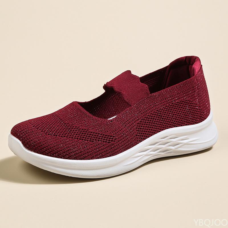 Fashion Comfortable New Soft Soled Women's Single Shoes for Sports and Leisure Breathable Women's Shoes for Daily Brisk Walking Sneakers