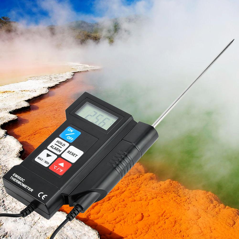 Water Temperature Thermometer EM502C Professional Digital Electronic Thermometer Food Thermometer With Probe Thermometer