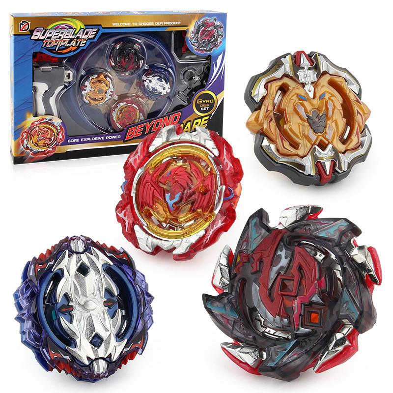 Xd168-10 Alloy Battle Gyro Toy Set With Four-in-one Competitive Design For Kids