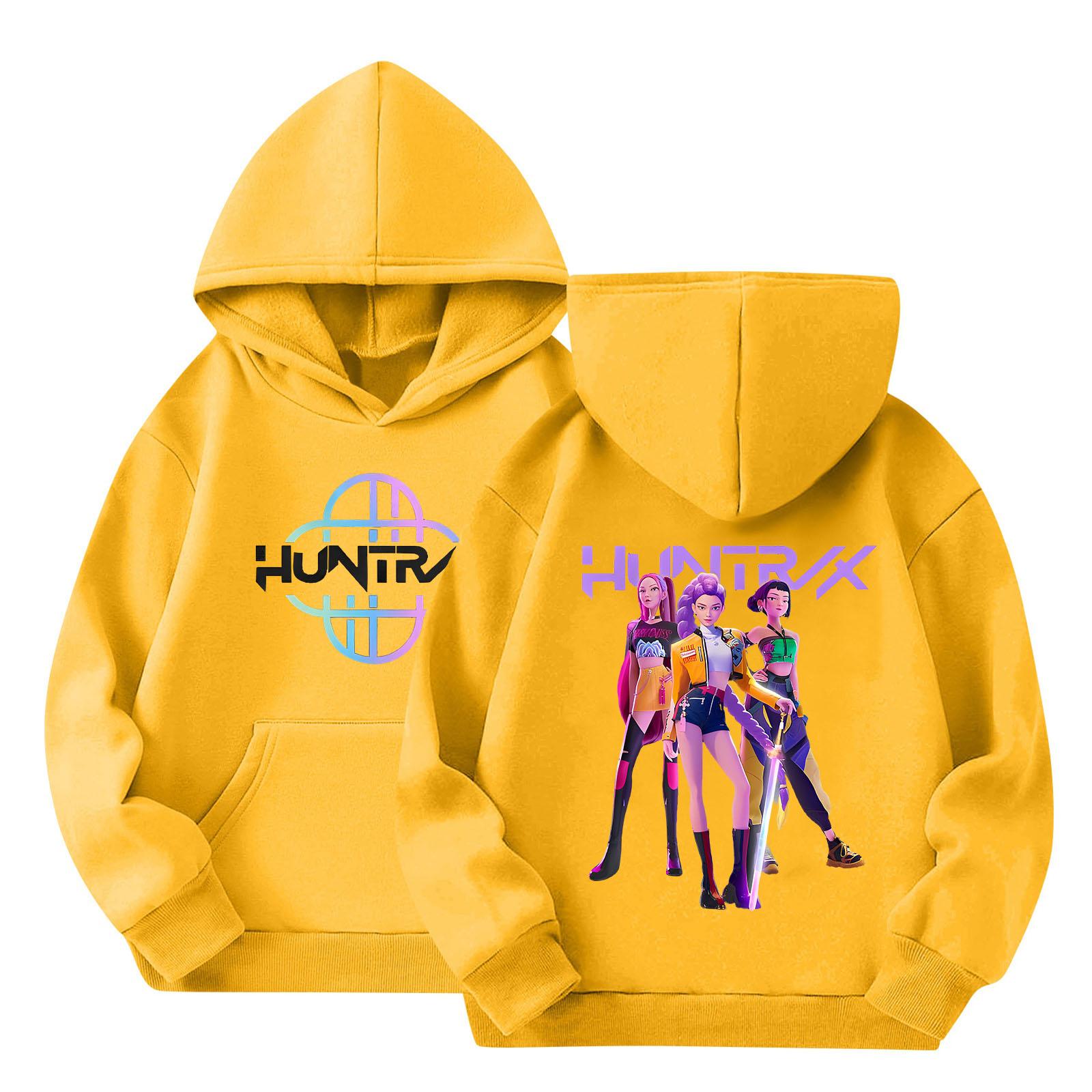 

Children s Hoodie Boys And Girls Fashion Printed Long-sleeved Hoodie 160 жовтий