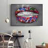 Posters Print Wall Art Painting Home Decor Sexy Women Red Lips Waterproof Canvas Paintings Picture for Living Room Decoration