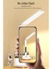 Rechargeable Double-Head Folding Desk Lamp, Eye-Protective, Bright Compact Study Light for Dorms and Students