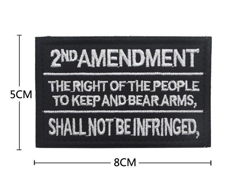 

2nd Amendment 1789 National Territory Double-Sided Velcro Armband Patch