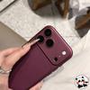 Burgundy Large View Window Case For ZTE Blade A76 A56 Pro A55 A54 A36 A35 A34 5G 4G Full Camera Protection Matte Soft Cover