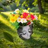 Tree Stump Girl Resin Craft Ornament - Garden Decoration Small Ornament, Succulent Planter Weatherproof for Yard Patio