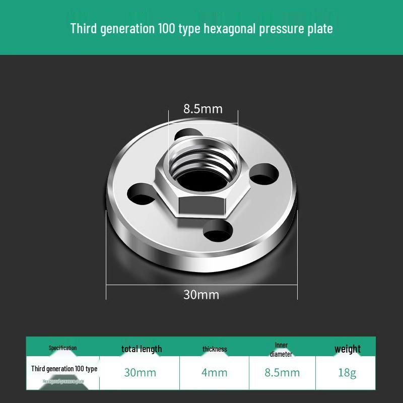 Universal Flange Cover & Nut for Angle Grinder Polishing and Cutting