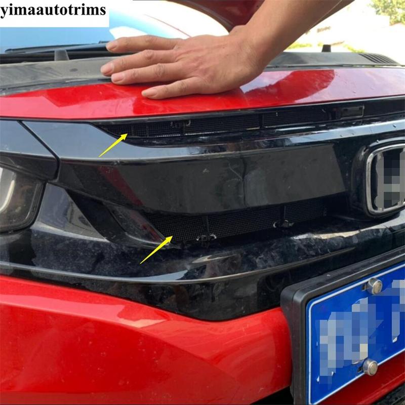 Car Front Grille ert Net ect Screening Mesh Protection Cover Trim Accessories Exterior For Honda Civic 10th 2016 -