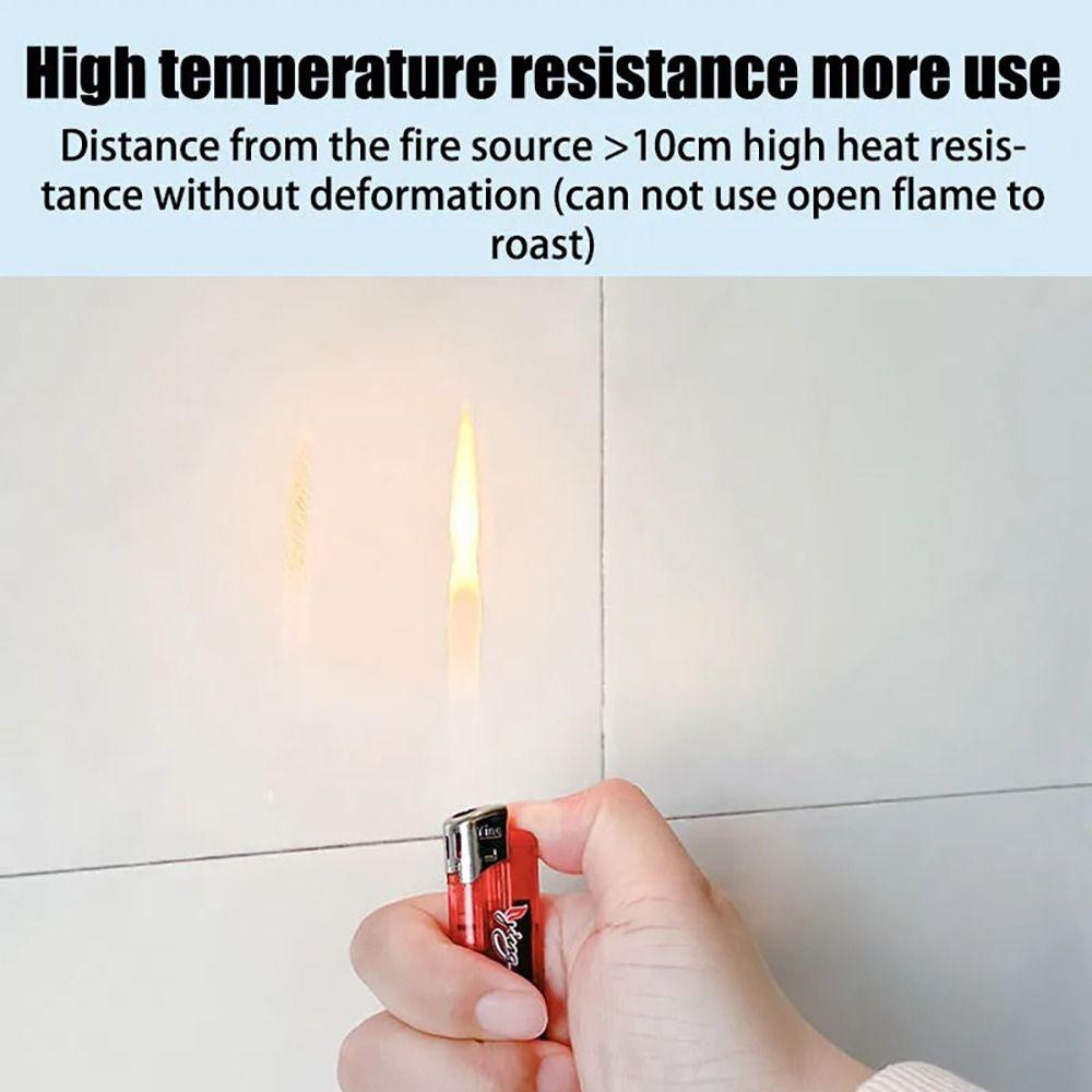 Elektrostatische Adsorption Wandschutzfolie Hitzebeständiger Wandaufkleber Herd Schrank
