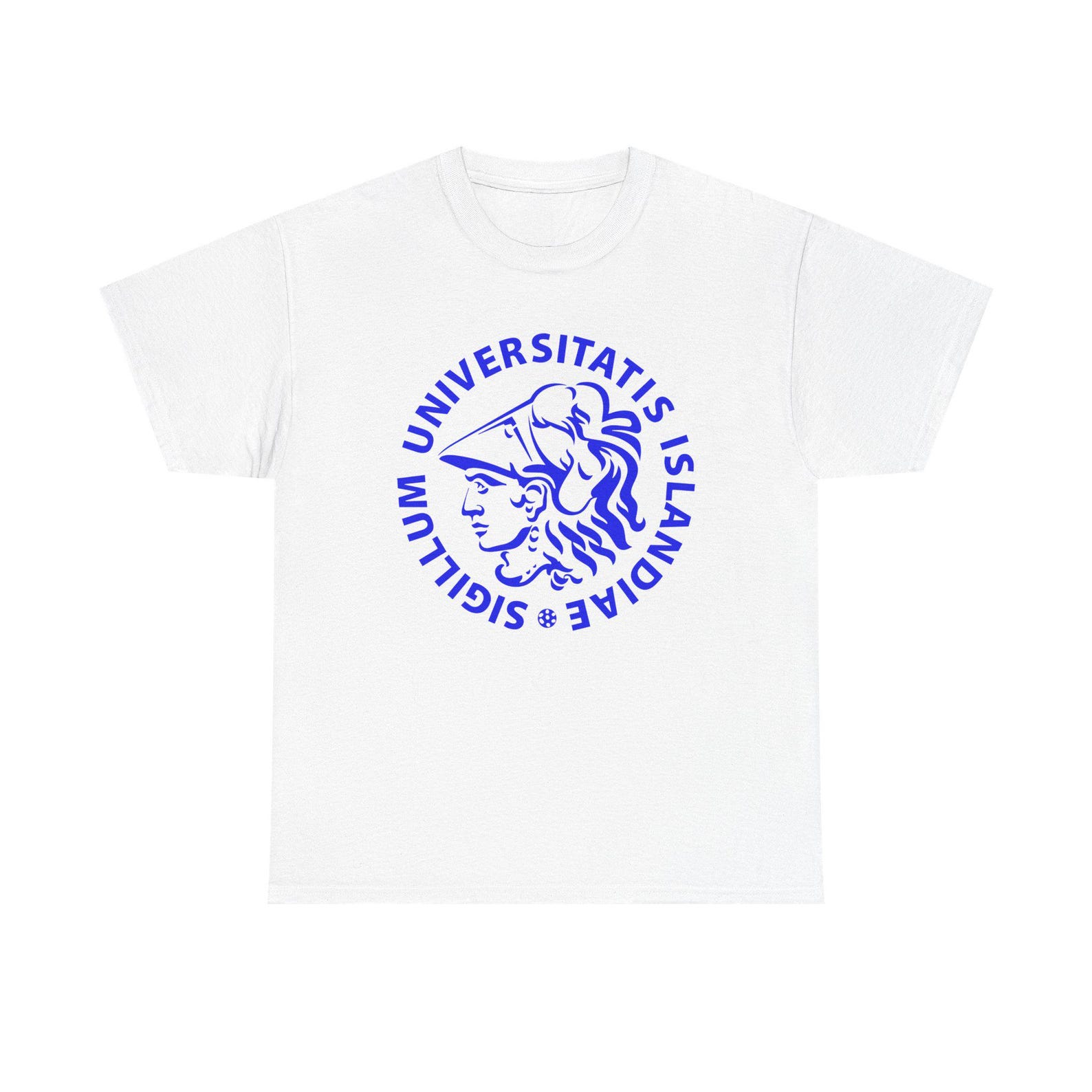 The University of Iceland Reykjavík Logo White Black Tee T-Shirt Size S to 5XL 2XL