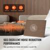 Wood Slat Acoustic Panels 23.6 X 47.2 Inch for Modern Wall Decor Walnut