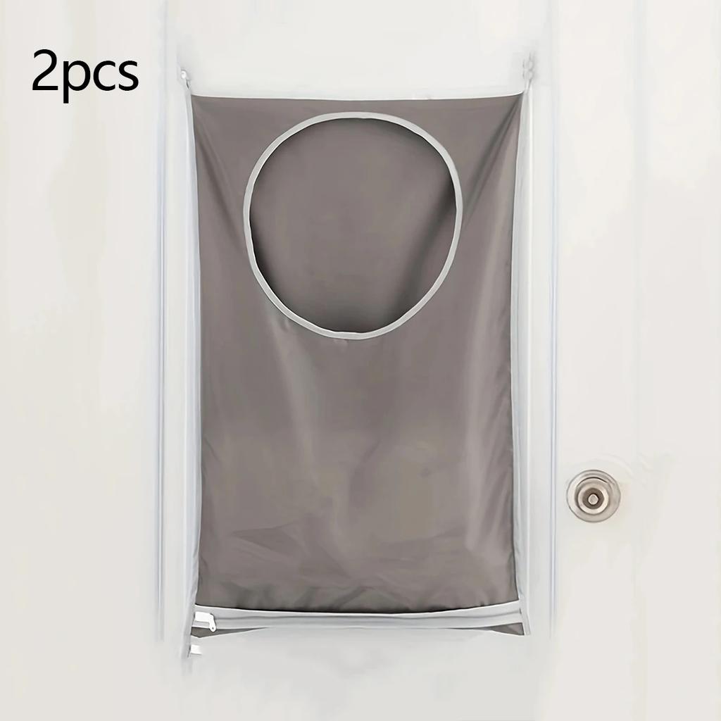 Large Hanging Laundry Basket Storage Bag Foldable Organizer For Dirty Clothes OxfordCloth Multi-pocket Clothing Toy Storage Home