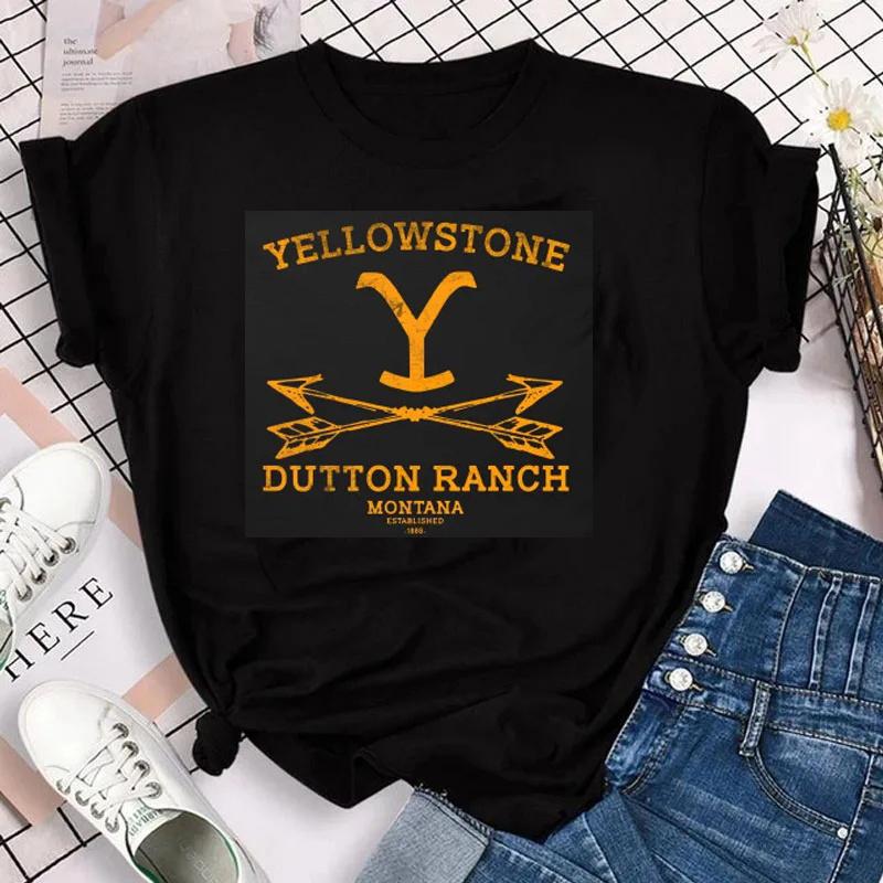 Yellowstone Dutton Ranch T Shirt TV Shows Tshirts Harajuku Western Cowboy Tshirt Unisex Plus Size Ropa Hombre Camisetas