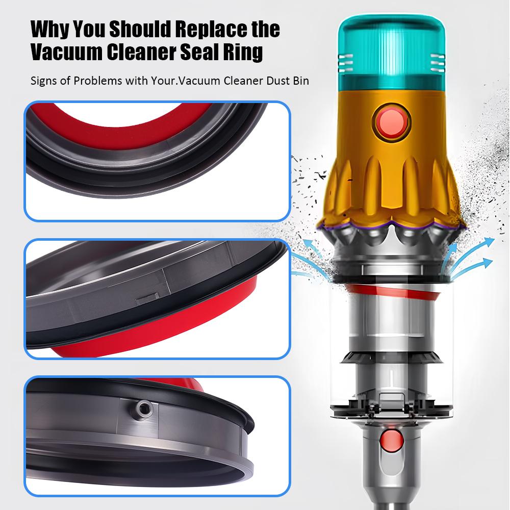 Dust Bin Top Fixed Sealing Ring For Dyson V12 V10Slim SV18 Vacuum Cleaner Replacement Attachment Spare Parts Accessories