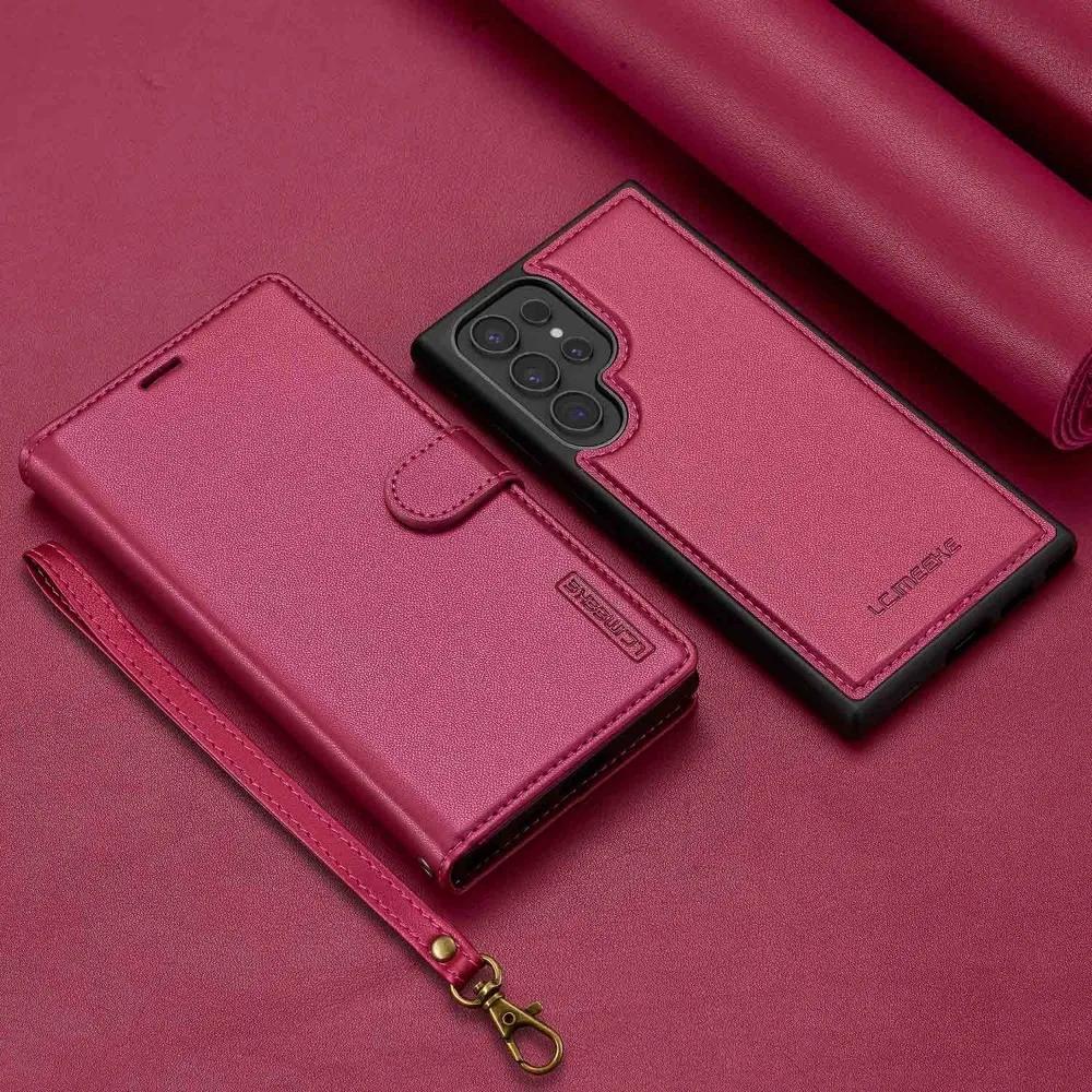 Abnehmbare Brieftaschenhülle für Samsung Galaxy S25 Ultra S24 FE S21 S23 S22 Plus A55 A54 A35 A16 A15 A14 A36 A56 Kartenhalter-Hülle