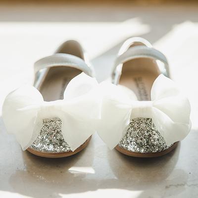 [Babyzzam] Girls' Twinkle Shine Flat Silver [A56-10014]