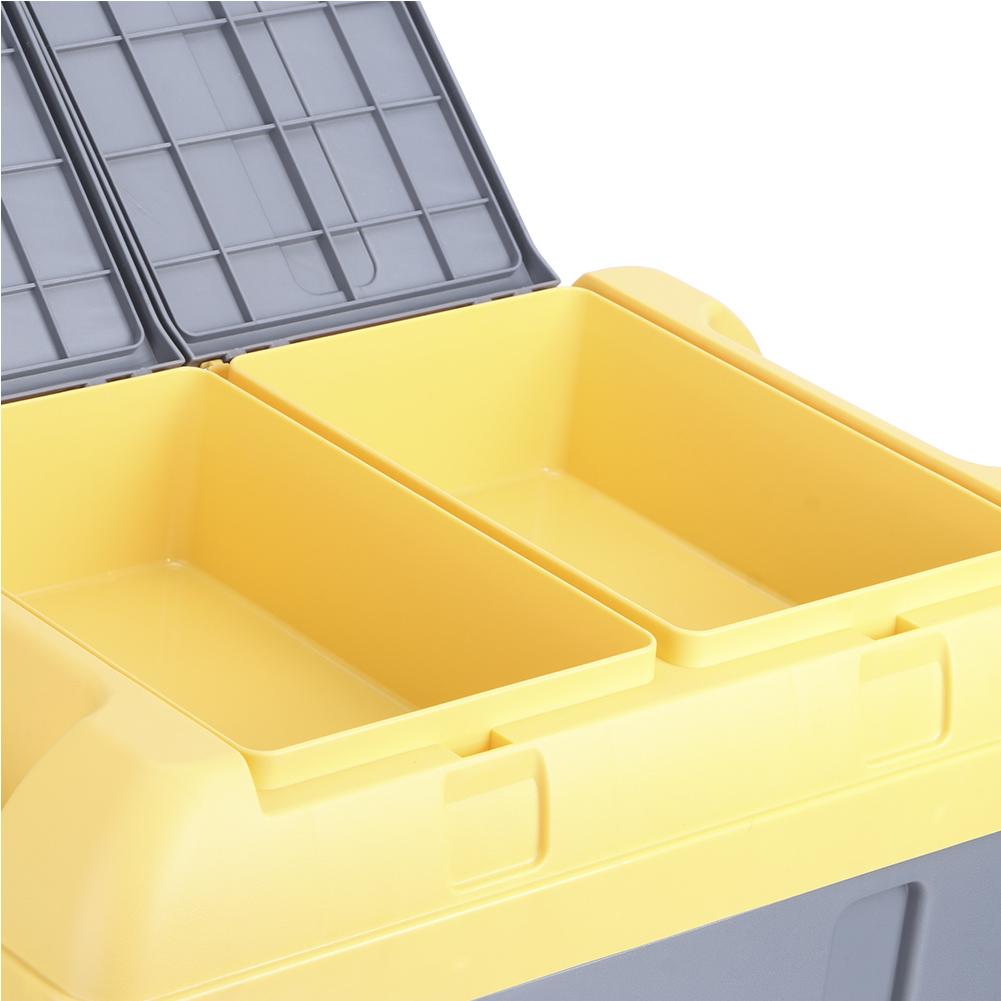 45L Collaps Le Car Storage Box 60kgCelsius132.28 Load High Cover Two Compartments for Home Auto
