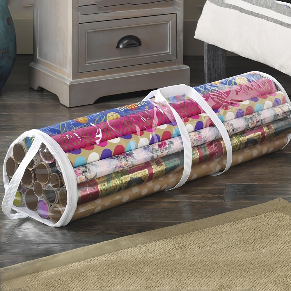 1pc,Gift Wrap Organizer-Durable Storage Tote Bag for Birthdays,holidays,gift Wrapping Paper,household Items,paper Roll Holder