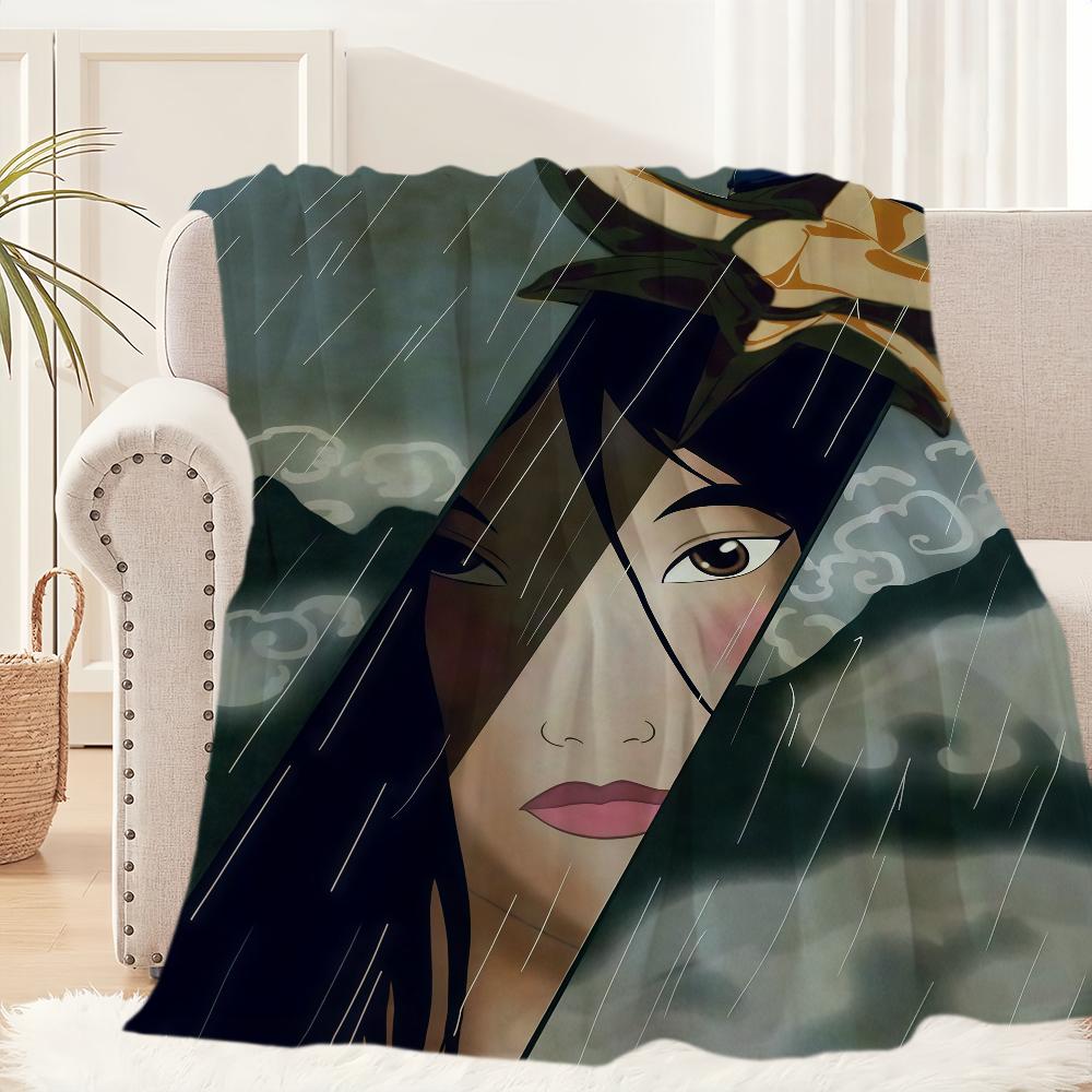 M-Mulan Animazione DSN Coperta Coperta per Divano Divano Viaggio Casa Pic Nic Coperta in Flanella regalo di compleanno Calda Confortevole
